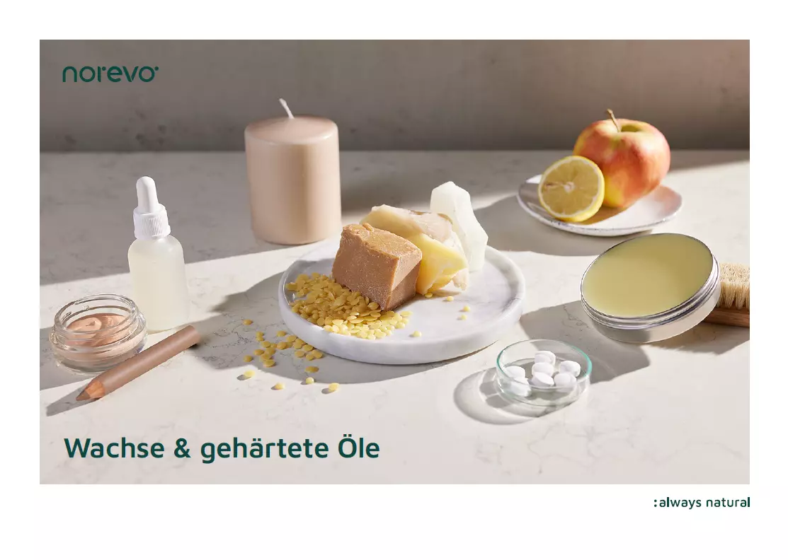 Norevo Broschüre Wachse und Öle