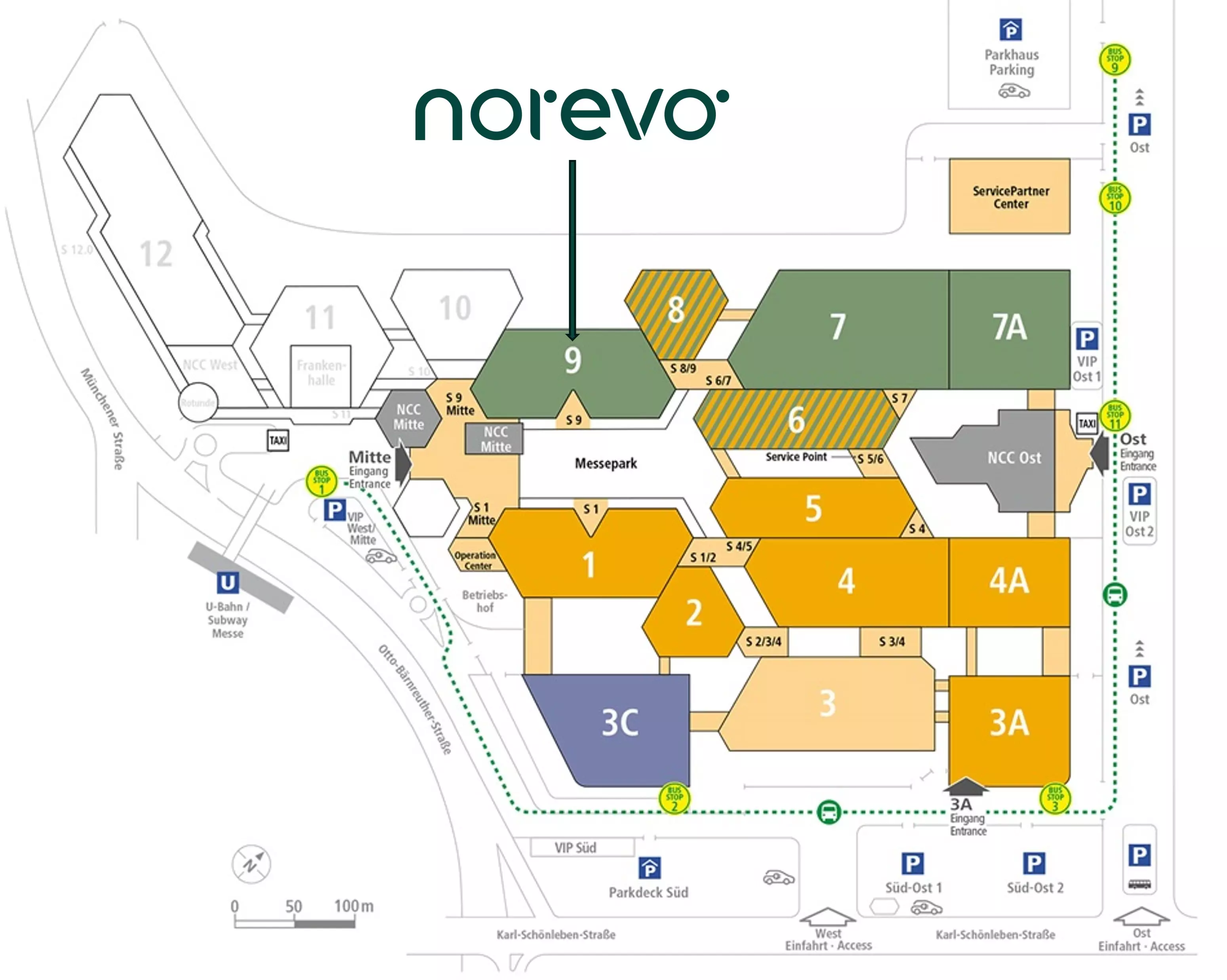 Hallenplan Biofach Norevo